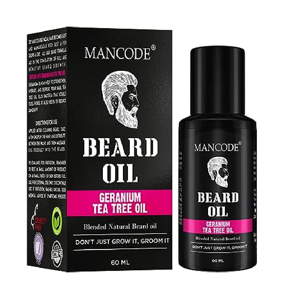 Mancode Germanium & Tea Tree Beard Oil- 60ml