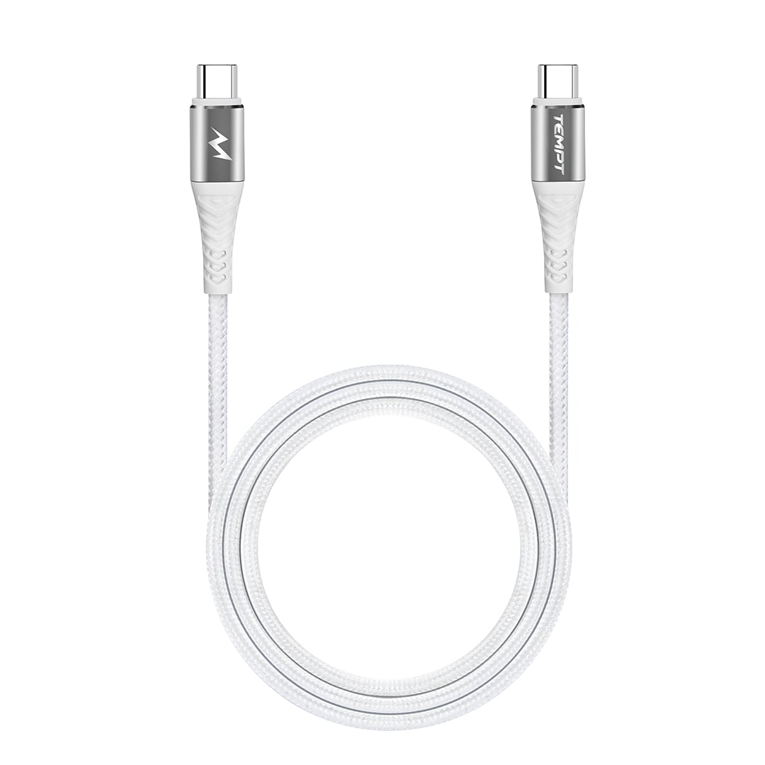 Tempt Cosmic Braided with Aluminum Shell Type C to Type C Cable