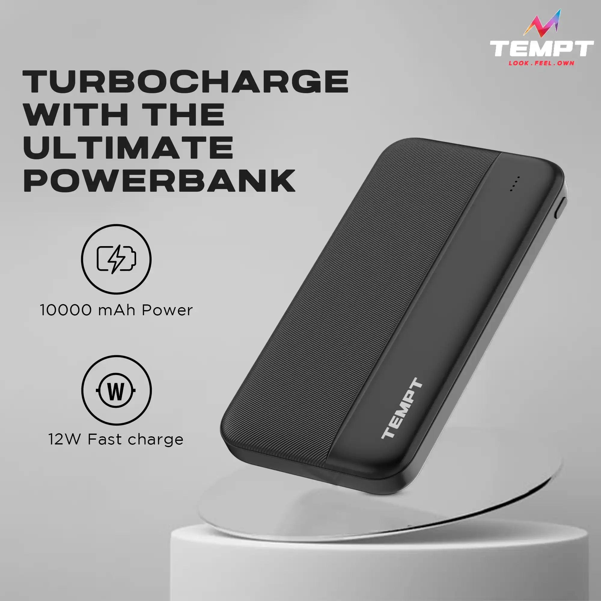 Tempt 10000mAH Storm Power Bank