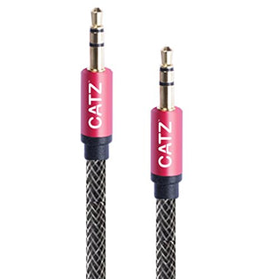 Catz Rugged Aux Stereo Cable Silver 2M