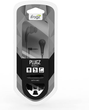 iFrogz Audio- Ear Pollution Plugz with Mic - White