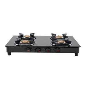 Maharaja Whiteline Belenus Neo 4 Burner Glass Gas Cooktop - Black