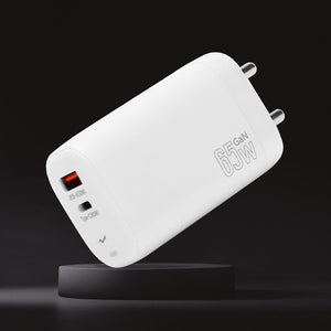 Tempt Alpha 65W Dual Port Smart Fast Charging Adaptor