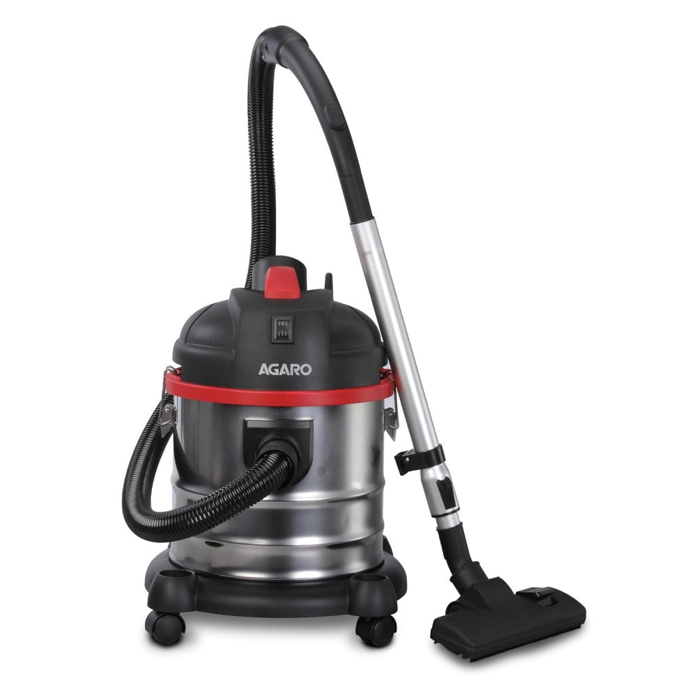 Agaro Ace 1600W Wet & Dry Vacuum Cleaner - Black