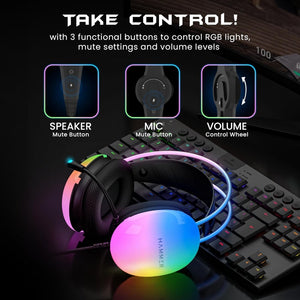 Hammer Blaze Wired Gaming Headphone - Black