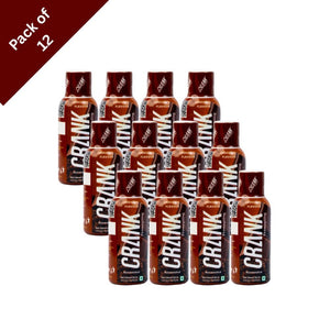 Crank Energy Shot – Chocolate Flavour, Pack of 12 (60ml each)