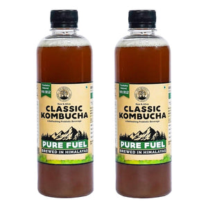 Peepal Farm Handcrafted Classic Kombucha Black Tea Liquid - Pack of 2 x 500 ml