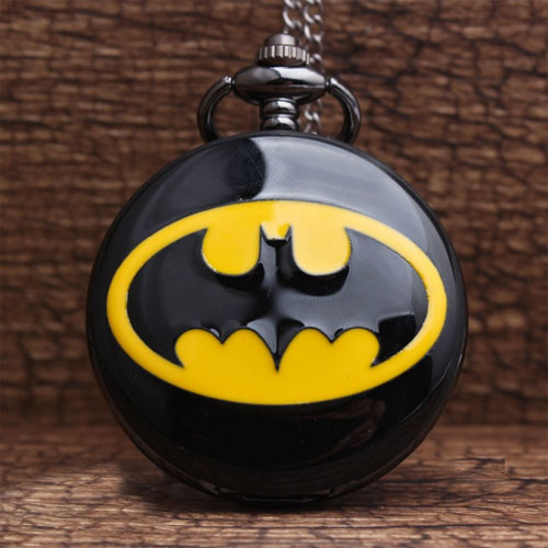 Exciting Lives Bat Man Retro Pocket Watch