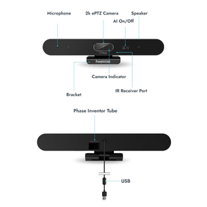 PeopleLink Stellar X20 Webcam - Black