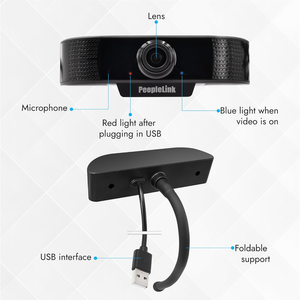 PeopleLink Nebula C30 Webcam - Black