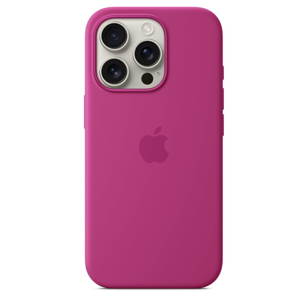 Apple iPhone 16 Pro Silicone Case with MagSafe – Fuschia