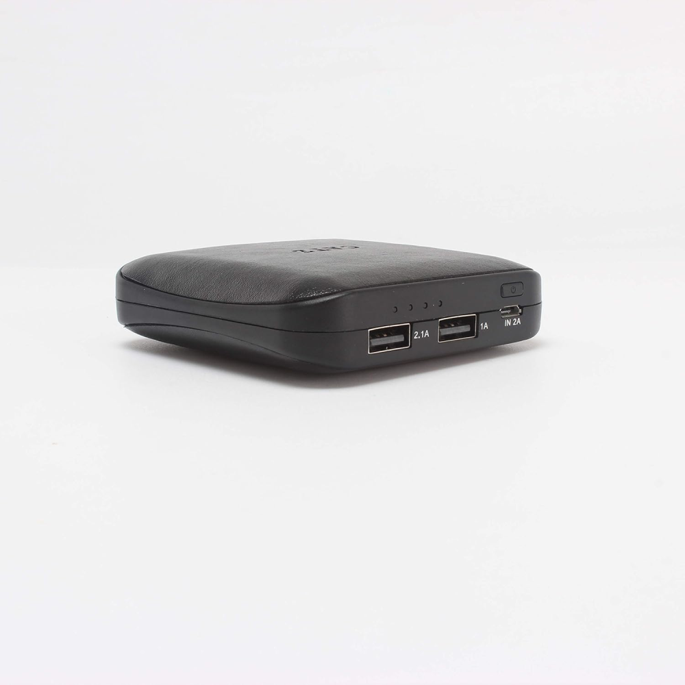Catz 10000mAh Leather Power Bank- Black