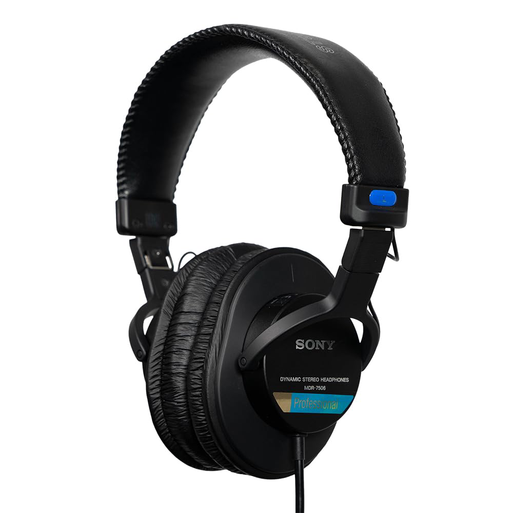 Sony MDR-7506 Professional Wired On-Ear Headphones - Black