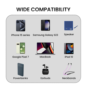 Portronics Konnect X 60W Fast Charging 1M Type-C to Type-C Cable - Black