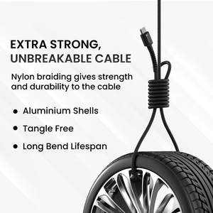 Portronics Konnect X 60W Fast Charging 1M Type-C to Type-C Cable - Black