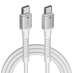 Portronics Konnect X 60W Fast Charging 1M Type-C to Type-C Cable - White