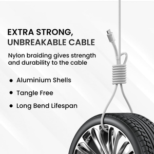 Portronics Konnect X 60W Fast Charging 1M Type-C to Type-C Cable - White