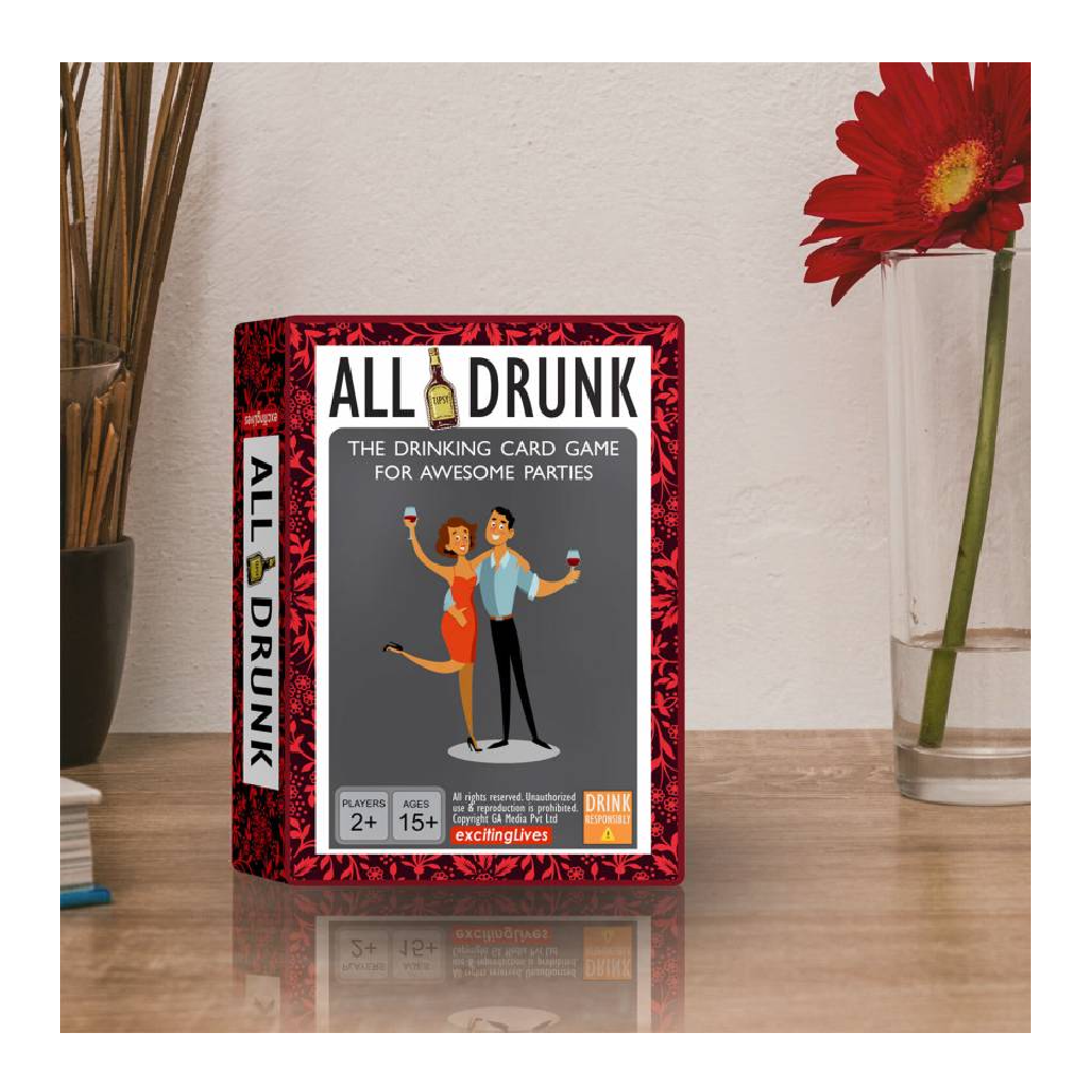 Exciting Lives All Drunk Party Drinking Card Game