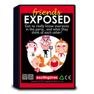 Exciting Lives Friends Exposed Party Card Game
