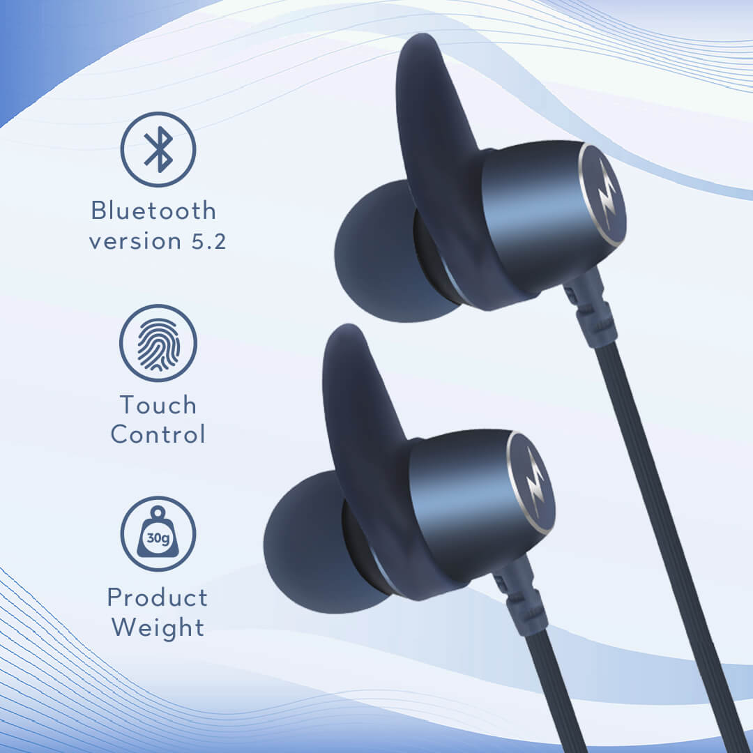 Tempt Groove Bluetooth Wireless in-Ear Neckband with Mic
