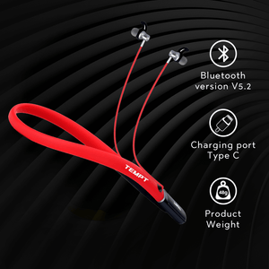 Tempt Spirit Bluetooth Wireless in-Ear Neckband with Mic