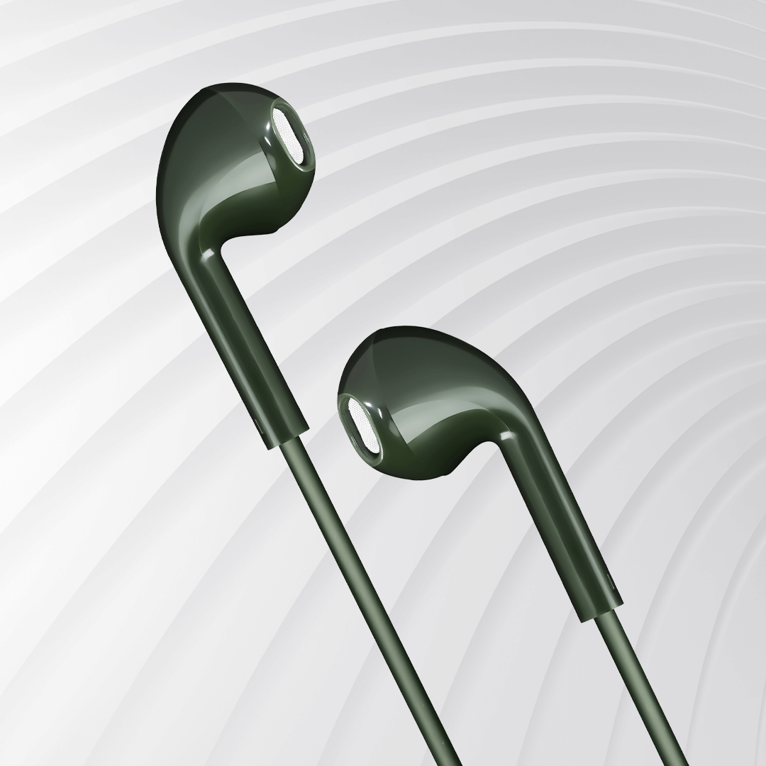 Zip X1 Wired Earphone-Green
