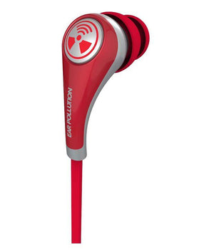 iFrogz Audio- Ear Pollution Plugz with Mic - Red