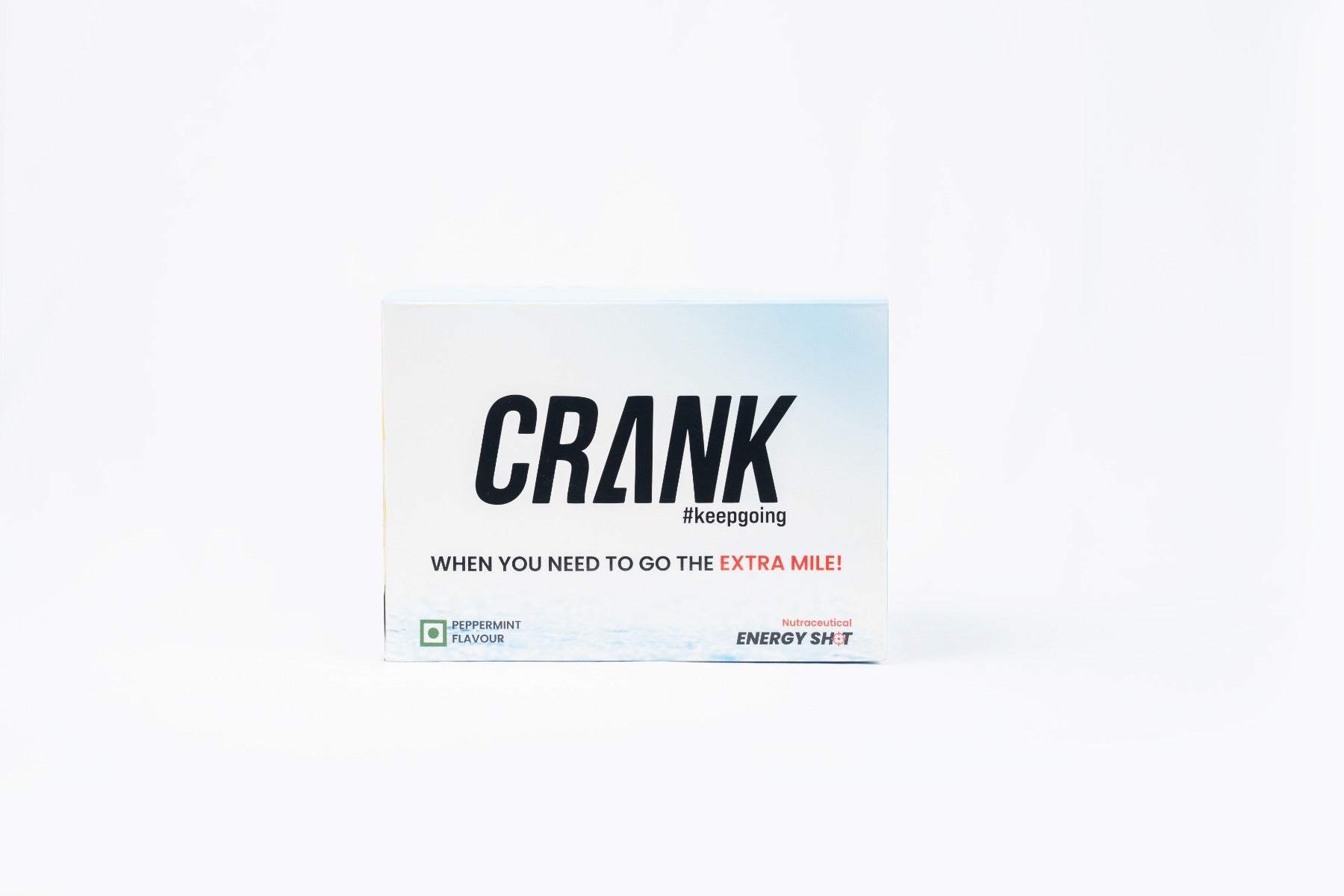 Crank Energy Shot – Peppermint Flavour, Pack of 12 (60ml each)