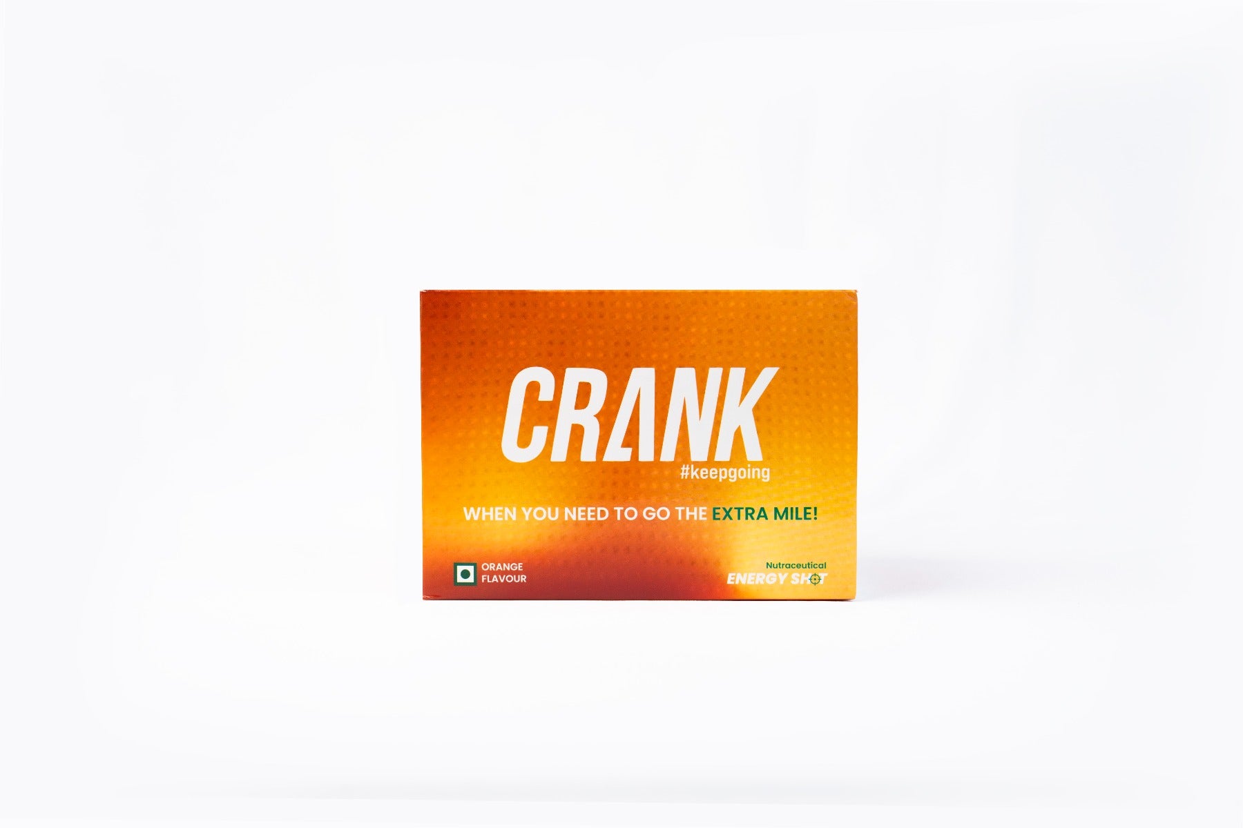 Crank Energy Shot – Orange Flavour, Pack of 12 (60ml each)