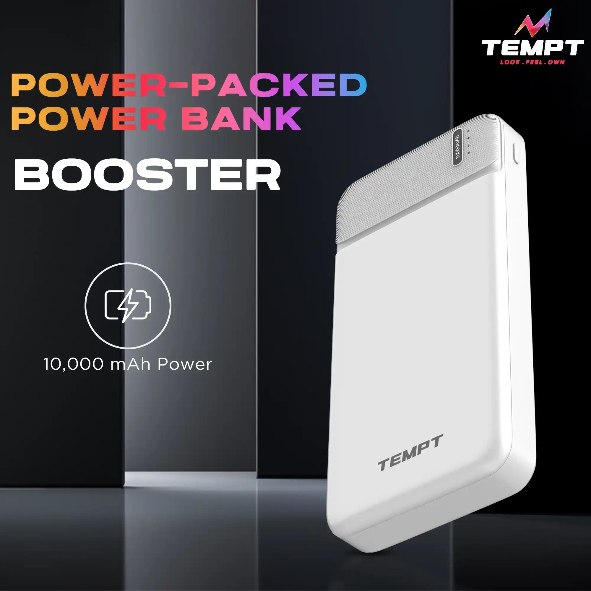 Tempt 10000mAh Booster Power Bank
