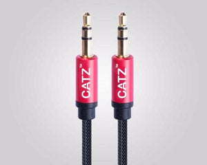 Catz Rugged Aux Stereo Cable Silver 2M
