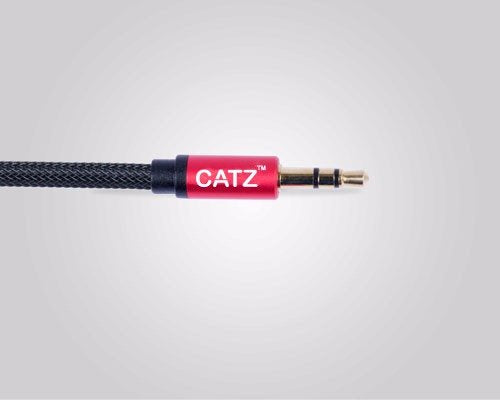 Catz Rugged Aux Stereo Cable Silver 2M