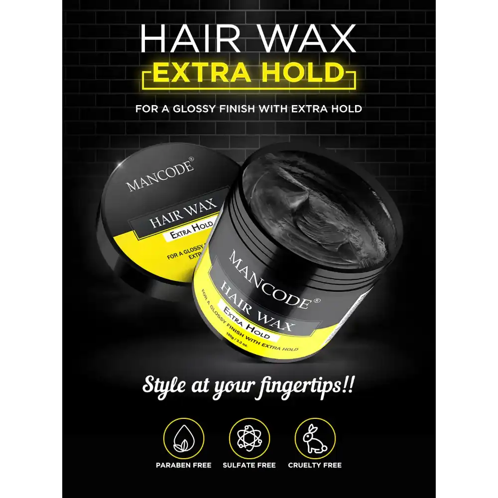 Mancode Extra Hold Hair Wax for Men -100gm