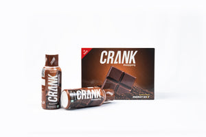 Crank Energy Shot – Chocolate Flavour, Pack of 12 (60ml each)