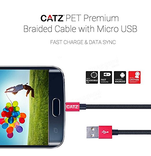 Catz Reversible Micro USB Rugged Cable 2M