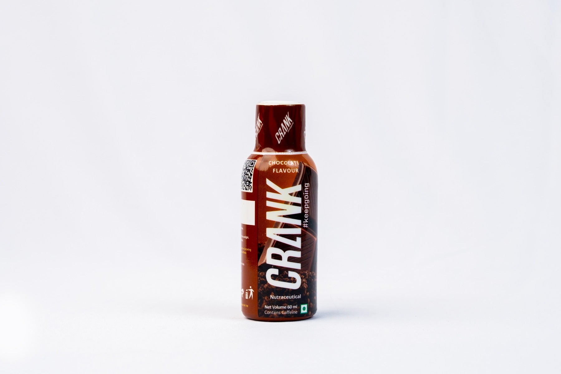 Crank Energy Shot – Chocolate Flavour, Pack of 12 (60ml each)