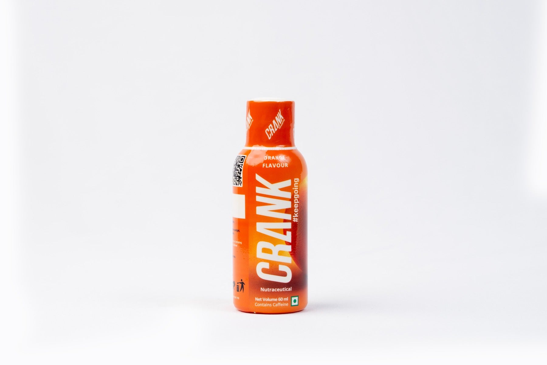 Crank Energy Shot – Orange Flavour, Pack of 12 (60ml each)