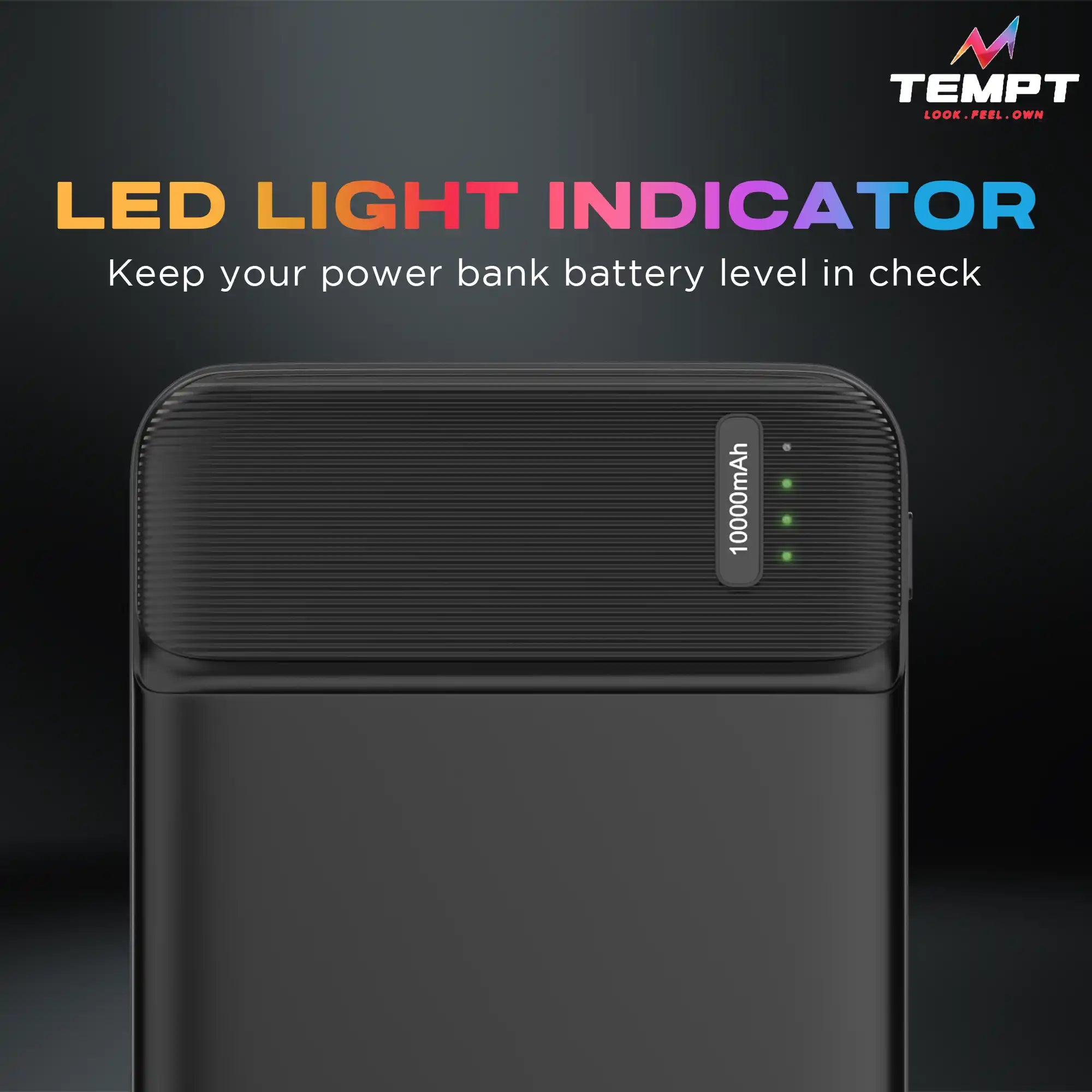 Tempt 10000mAh Booster Power Bank