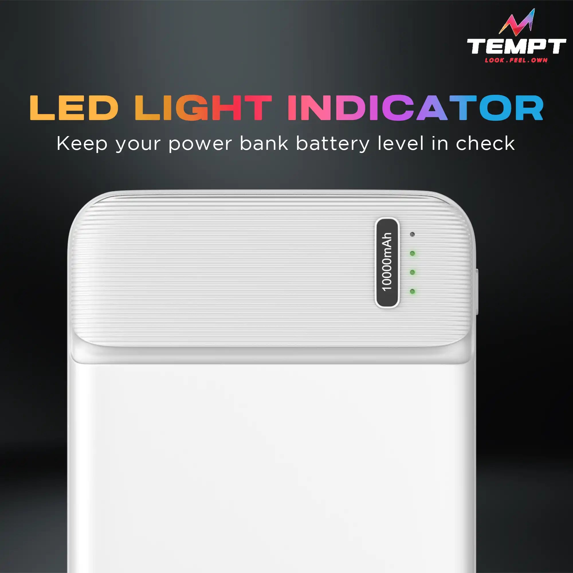 Tempt 10000mAh Booster Power Bank
