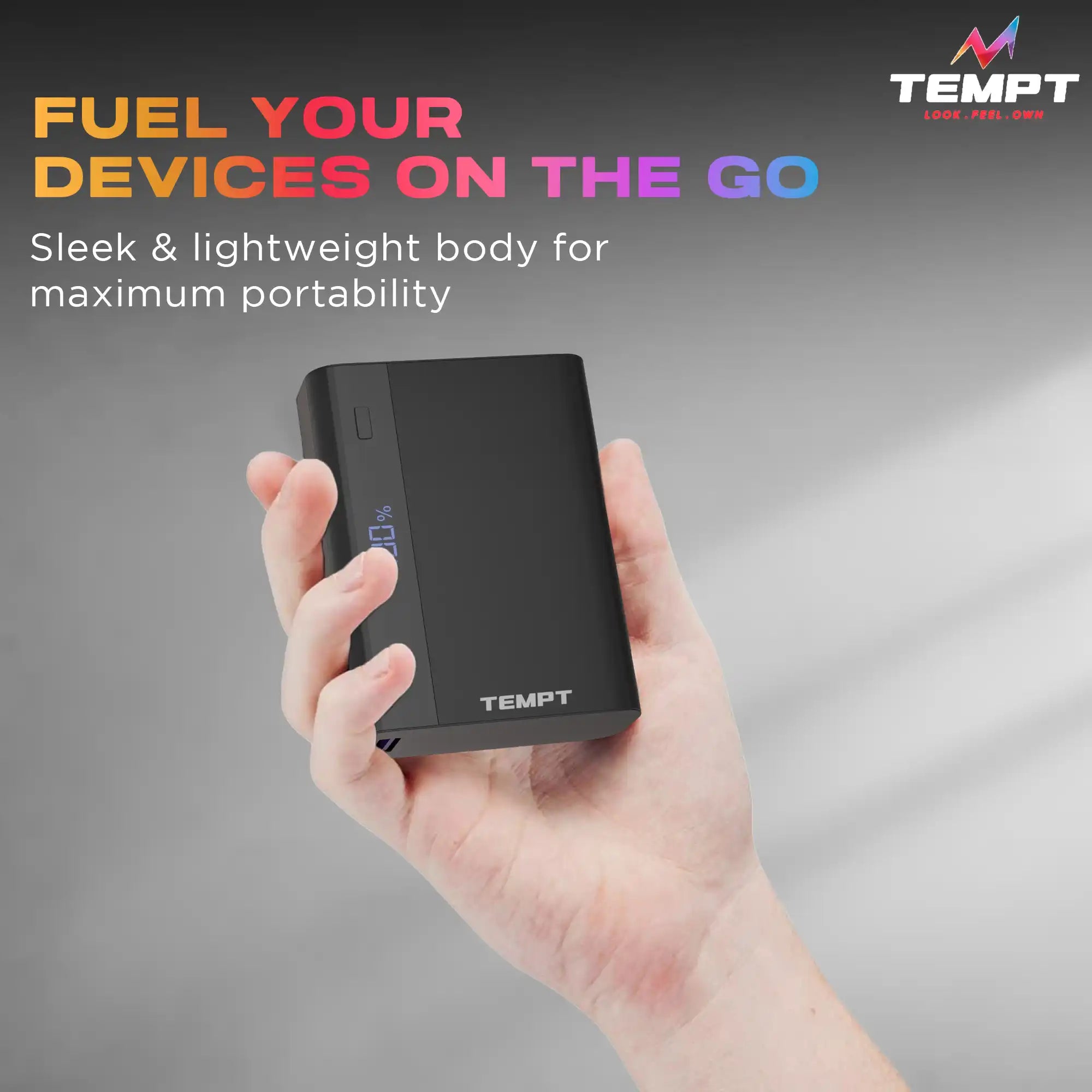 Tempt 10000mAh Fuel Power Bank
