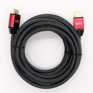 Catz Rugged HDMI Cable Black 5M with Gold-plated Connectors