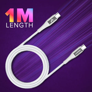 Tempt Cosmic Braided with Aluminum Shell Type C to Type C Cable