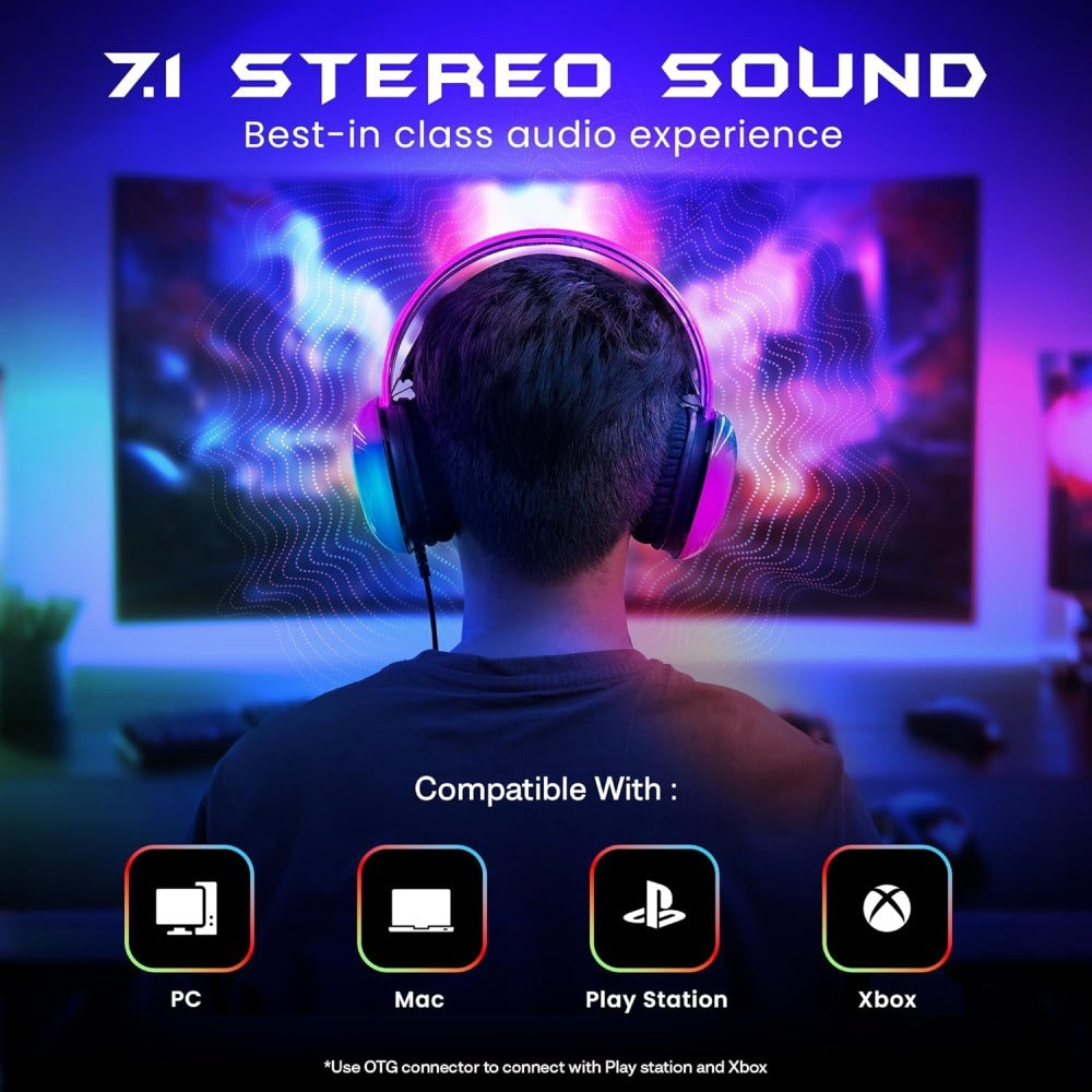 Hammer Blaze Wired Gaming Headphone - Black