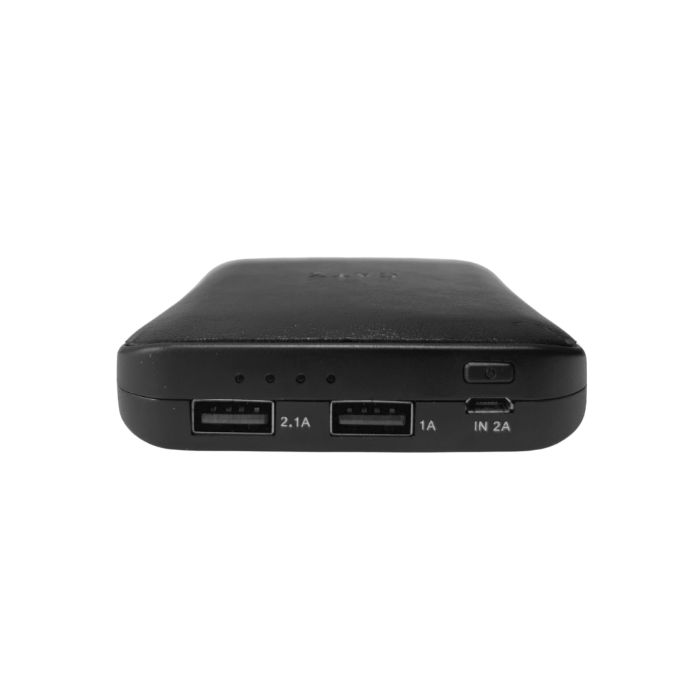 Catz 10000mAh Leather Power Bank- Black