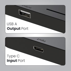 Portronics Freedom 6 | 15W 5-in-1 Wireless Charger with Digital Clock & Alarm - Black