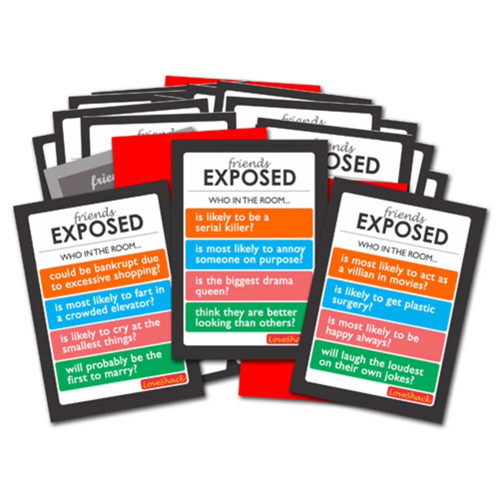 Exciting Lives Friends Exposed Party Card Game