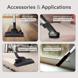 Agaro Icon 1600W Bagless Dry Vacuum Cleaner - Black & Red