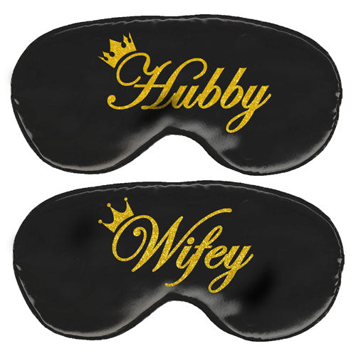 Exciting Lives Hubby Wifey Sleeping Masks Set