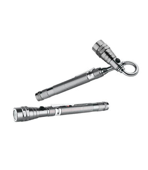 Swiss Military 360° Flexible & Expandable Telescopic Magnetic Torch - Silver
