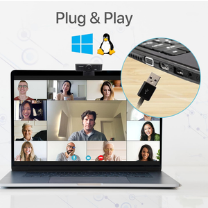 PeopleLink Nova X10 Webcam - Black